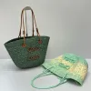 Crochet Knitting Mesh Straw Green Grass Bags Fashion Summer large HOBO bohemian style beach handle handbag women designer totes shoulder big knit bag