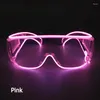 Lunettes de soleil 1 PCS LED LUMINENTS GOGGLES LUNEUX LEVOIRS DANS LA DARICE DARCO