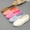 Casual Shoes Flat Summer White Plastic Sandal For Women Soft Soles Mother Diamond Beach Rain