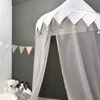 Barn TEEPEE Tents Barn Lek House Castle Cotton Foldble Tent Canopy Bed Curtain Baby Crib Netting Girls Boy Room Decoration 240412