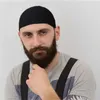 Beretti uomini musulmani Donne Hat Gorro Beanie Turkish Islamic Kufi Taqiya Takke Peci Skull Cap Preghiera Saudita Arabia Nera Munting Black Knit