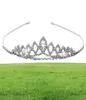 Girls Crowns With Rhinestones Wedding Jewelry Bridal Headpieces Birthday Party Performance Pageant Crystal Tiaras Wedding Accessor6193467