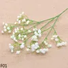 Kwiaty dekoracyjne 2/3/5pcs 90heads 52 cm Babyysbreath Sztuczny fałszywy gałąź plastikowa plastikowa gipsophila DIY Bukiety kwiatowe na domową dekorację ślubną