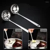 Spoons Stainless Steel Long Handle Soup Spoon Pot Colander Thickened Household Cooking Tablespoon Tableware Kitchen Utensil