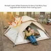 Utomhus DoubleLyer -tält helt automatisk snabböppning 34 Person Självkörning Camping Rain Proof Sun Portable 240416