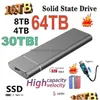 Sabit Sürücüler 60TB SSD Orijinal Sürücü 30 TB Yüksek Hızlı Mobil Katı Durum Taşınabilir USB Dizüstü Bilgisayar Dizüstü Bilgisayar Bırakma Deli DHXDC için Tip-C Tip-C