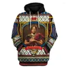 Herrtröjor Ancient Edieval Knight Cosplay 3D -tryck för män Kläder Casual Pullover Lång ärm Sweatshirt Huven Toppar Kidskläder