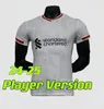 24 25 Fan Player Version Soccer Jerseys Salah Szoboszlai Darwin Mac Allister Luis Diaz A. Becker Konate Gakpo Diogo J. Elliott Endo Joe Gomez Men Kids Kits voetbalshirt