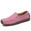 Casual Shoes Loafers for Womens Mens walk suede loafer Flat Pink Black Red Brown anti slip Lazy Shoes GAI