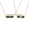 Pendant Necklaces Voleaf Hip-Hop Enamel Personality Evil Eye For Women Fashion Jewelry Vne143 Drop Delivery Dhgarden Dhf6J