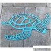 Wall Stickers Metal Sea Turtle Ornament Beach Theme Decor Art Decorations Hanging For Indoor Livingroom S7 211021317M Drop Delivery Dhksh