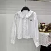 MM Famille 24SS Nouvelle poupée de poupée Lace Shirt Fashion Splicing Splicing Design