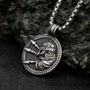 Anhänger Halskette Vintage Vikings Krieger Halskette 316L Edelstahl Nordischer Speer für Männer Jungen Amulettschmuck Geschenke Großhandel Großhandel