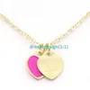 Hot Womens Heart Necklace Woman Necklace Designer Jewellery Chains Pendant Rostfritt stål Charm Anniversary Present For Women Gold Plated