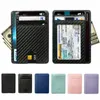 Men Women Slim RFID Blokkering van PU Leather Wallet Credit ID -kaarthouder opslag Purse Mey Case Cover Anti Diefstal Fi Bags V20Q#