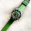 Нарученные часы Thorn Men's Diving Watch SPB185/187J1 Зеленая лента Автоматическое механическое сапфировое кристаллическое керамическое кольцо 200 М водонепроницаемое NH35A