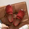 Sıradan Ayakkabı Koznoy 1.5cm 2024 Süet İnek Orijinal Deri Bayanlar Kadın Yumuşak Solgy Comfy Flats Somunlar Peluş Yaz Sonbaharda Kayma