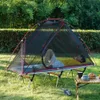 Utomhus utanför marktältet Portable Camping Single Person UV Resistant Används med sängvandringsöverlevnadsutrustning 240416 240426