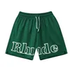 Rhude Mens Shorts Designer Kort för män Set Tracksuit Pants C1 Loose Covene Man Beach Fashion Men badkläder