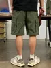 Pantalones cortos de carga corta de carga de cintura para hombres