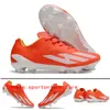 Send With Bag Soccer Boots X Crazyfast.1 FG Laceless Knit Football Cleats Mens Firm Ground Soft Leather Comfortable Training Lithe Soccer Shoes X23 Crazyfast+ hot