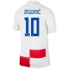 2024-25ナショナルチームCroacia 7 Majer Soccer Jersey Man Euro Cup 9 Kramaric 13 Vlasic 17 Petkovic 4 Gvardiol 22 Juranovic 10 Modric 8 Kovacic Football Shird Kits