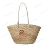 Fashion Woven Straw beach Tote bag vintage basket shopping bag fold shopper rattan shoulder handbag woman designer luxury weave crossbody men top handle clutch lady