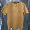 Designer masculin bbr rond cou dos blanc t-shirt brun femme short Seeve shirts hommes femmes sweatshirt 3d etter imprimer coton taille m x xx xxx xxxx