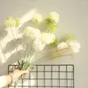 Kwiaty dekoracyjne sztuczne glady pompom mniszek bębny rośliny kulkowe gałąź dekoracje domowe ogród El DIY Wedding Wall Materiał 72 cm