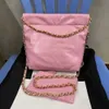 Ünlü marka kadınlar tote çanta tasarımcı çanta gerçek deri cf mini inci messenger çanta crossbody klasik flep kadın çanta cüzdan x195 altın zincirleri hobo çanta