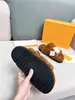 Mulher feminino Flippers de lã térmica Paseo Flat Comfort Mule Indoor Outdoor Sandals de borracha lisa 35-47 01