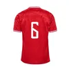 Danemark Soccer Jerseys 24 25 Euro Eriksen Home Red Away White Kjaer Hojbjerg Christensen Skov Olsen Braithwaite Dolberg Football Shirt