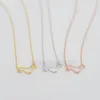 Fashion dachshunds pendant necklaces Dog frame pendant necklaces Lovely animal series plated gold necklaces for women273t