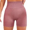 Heupheffen shorts, 3/4 hoge taille buik aanscherping externe yogabroek, damesloop, sport en fiess shorts F41619