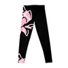 Pantaloni attivi i leggings rosa leggings sport set sportivo femminile femminile femminile femminile