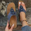 Slippels vrouwen buiten slippers zomers strand sandalen vrouwelijke casual bloem sandalia's niet-slip platform wandelschoenen