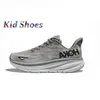 Kid Hokah One Clifton 9 Running Shoes Toddler Fashion Hokahs Dames Triple Black Wit Cyclamen Sweet Lilac Shifting Sand Boys Girls Maat 28-35