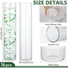 Vazen 16 Pack glas Clear Cilindrical Vase Bulk voor tafel Centreer Home Wedding Decorations Formeel Dinner Decor