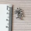 Charmes 12pcs Bohemian Palm Tree Charm Pendeur en alliage zinc pour bracelet Collier Boucles d'oreilles Zipper tire la fabrication de bijoux