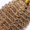 Brasilianische Gewebepakete Deep Wave #8/613 Braunes Highlight gemischt mit blonden Klavierfarbe menschliches Haar Erweiterungen 3pcs