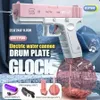 Water Gun Electric Glock Pistol Shooting Toy Full Automatic Outdoor Beach Gun Summer Water Beach Toy For Kids Boys Girls Adults 240408