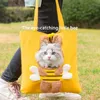Cat Carriers Crates Houses Funny Bee Shaped Pet Carriers Ba Breathable And Soft Bee Head Cat Ba Outoin Travel Pets Handba with Safety Button L49