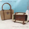 Totes New Paper Grass Woven Handheld One Shoulder Grass Woven Womens Bag Large Capacity Handheld Bag Womens Bag T240416