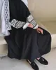 Ubranie etniczne Ramadan Kimono Abaya Keffiyeh Palestyńskie hafty haftowe Tassels Muzułmańskie otwarte abayas dla kobiet Dubaj Luksusowy islam hiżab sukienka