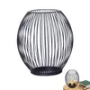 Candle Holders Wire Lanterns Decorative Oval Holder For Pillar Candles Vintage Stand Indoor Outdoor Events Parties