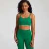 Allinea le donne sportive femminili Lu a forma di V Hollow Out Fiess Gym Reggiseno imbottito Tanne da Yoga Tops Push Up ALL'allenamento Brassiere Atletico SIERE SIERE LEMON GYM RUN