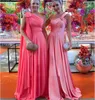 One Shoulder Evening Dress Long A Line Prom Dress Elegant Chiffon Formal Party Gown for Women