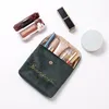 Sacs de rangement Broidered Letter Tampon Sac Sanitary Pad Pouch Girls Cosmetic Makeup Lipstick Key Earphone Data Data Cables Organizer