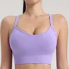 Pilates Lu Align Wear Nude Vest Sports Underwear Female Summer Sexy Back Fiess Yoga Bra Training Training Top Colss Citan Gym Running Worko