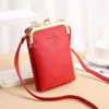 Umhängetaschen Tide Fashion Ladies Telefon Geldbeutel kleiner Crossbody Women Mini Pu Leder Messenger -Tasche für Mädchen Bolsas Reißverschluss Brieftasche